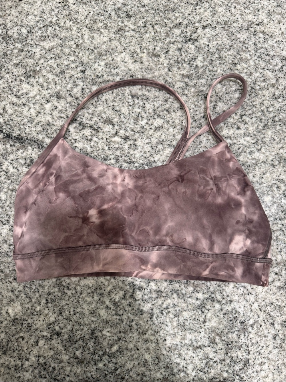 LULULemon - Y Bra/ size 6 
Seamless Tie-Dye Bralette in Mauve